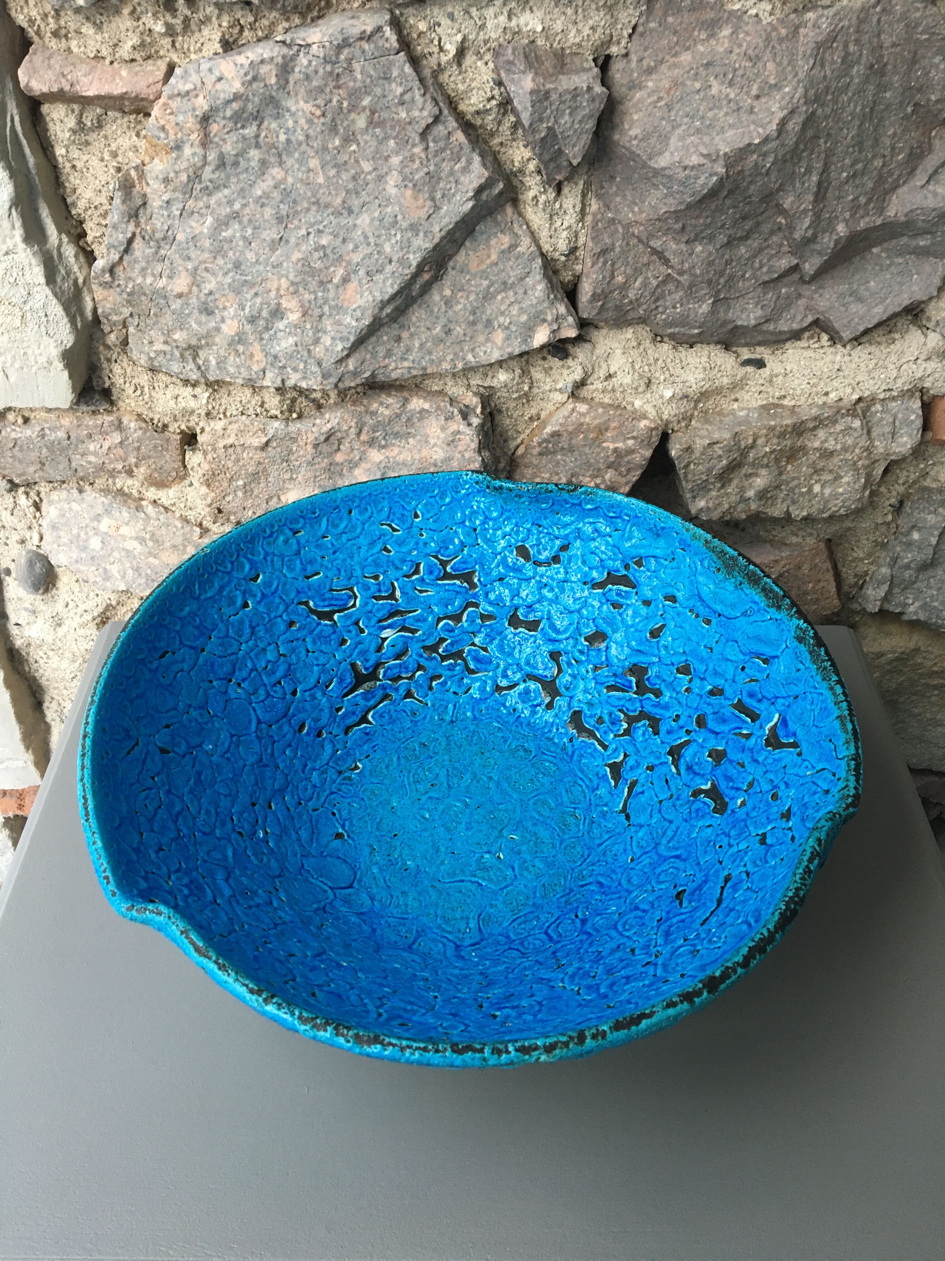 Large XL cup ceramic in turquoise Fat Lava