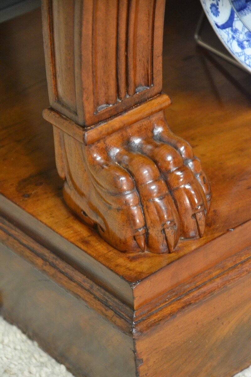 Mahogany console planter