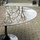 Original oval dining table Knoll Tulip (244cm) Emperador