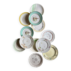 Lot de 12 assiettes plates