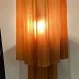 Large Terracotta colored Glass Sconces Set of 2