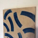 Abstract painting on panel