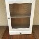 Old-wood white glass door -50s vintage drawer