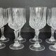 8 Arques crystal wine glasses