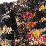 Moroccan Berber carpet Boucherouite 194x128cm