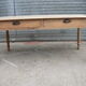Table de ferme en noyer massif