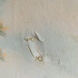 Painted canvas screen