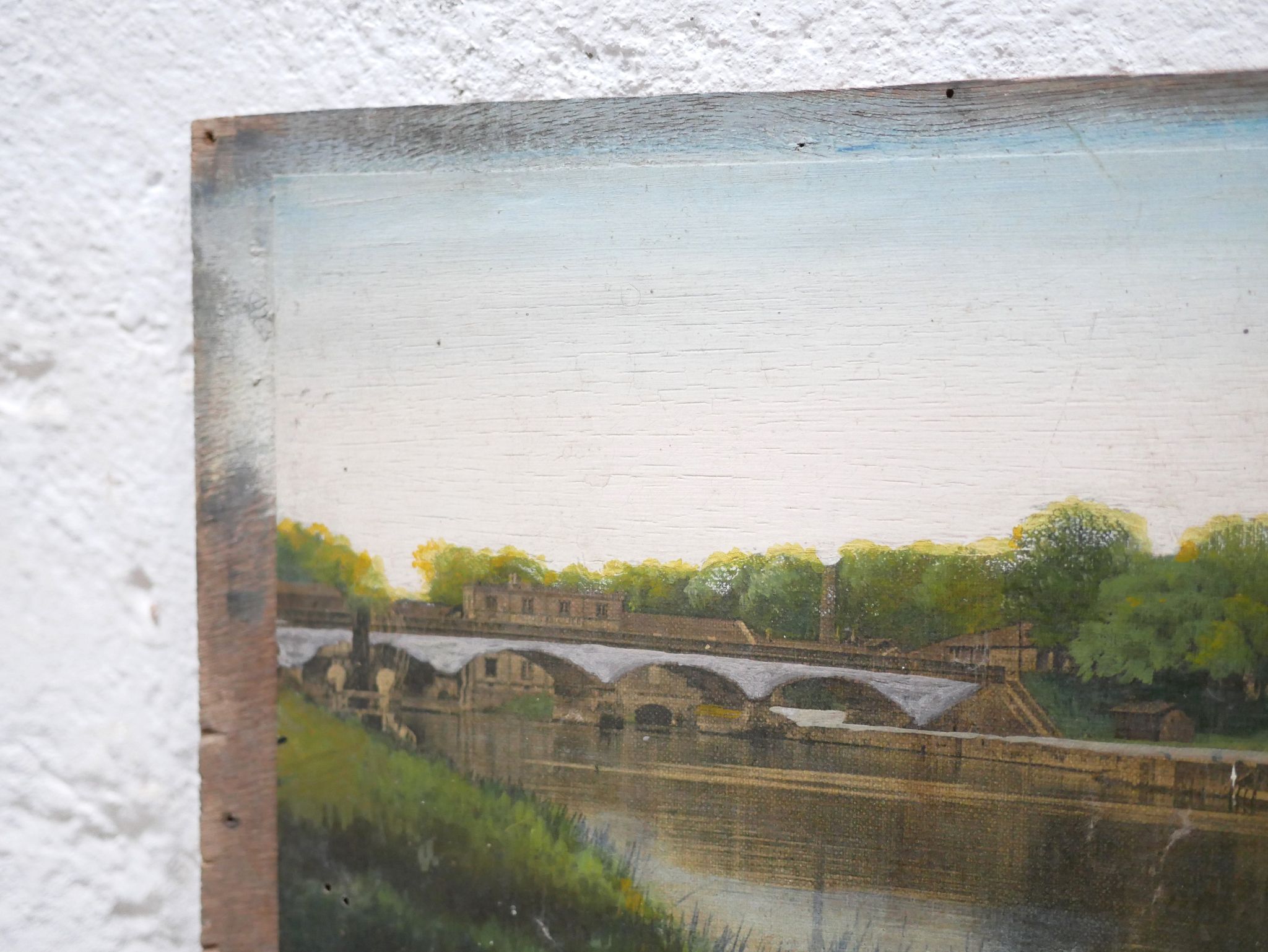 Old painting on print