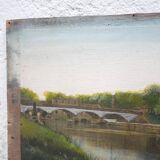 Tableau ancien peinture sur impression
