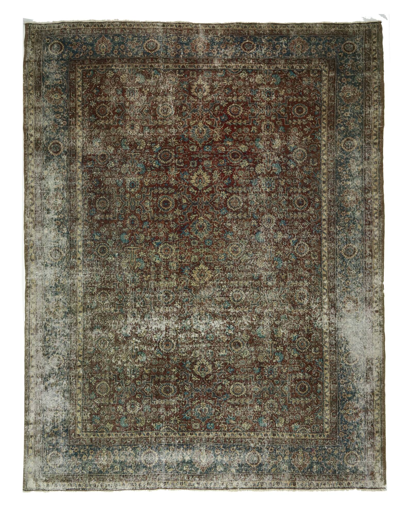 Turkish Anatolian Handmade Vintage Area Rug 337 cm x 264 cm