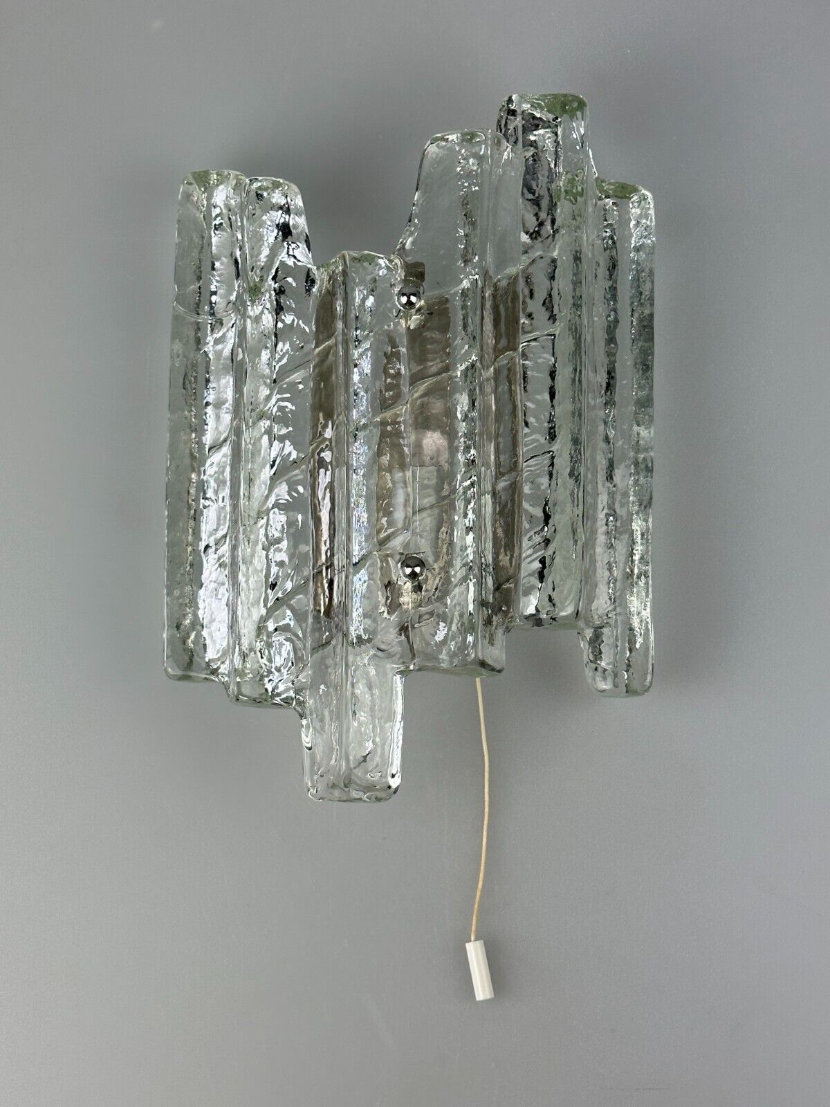 Wall lamp Wall Sconce Fischer Leuchten Germany Ice Glas Design