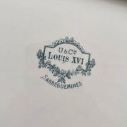 Iron earthenware dish “Louis XVI” U&C Sarreguemines