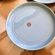 Set de 10 assiettes plates en grès bleu lavande