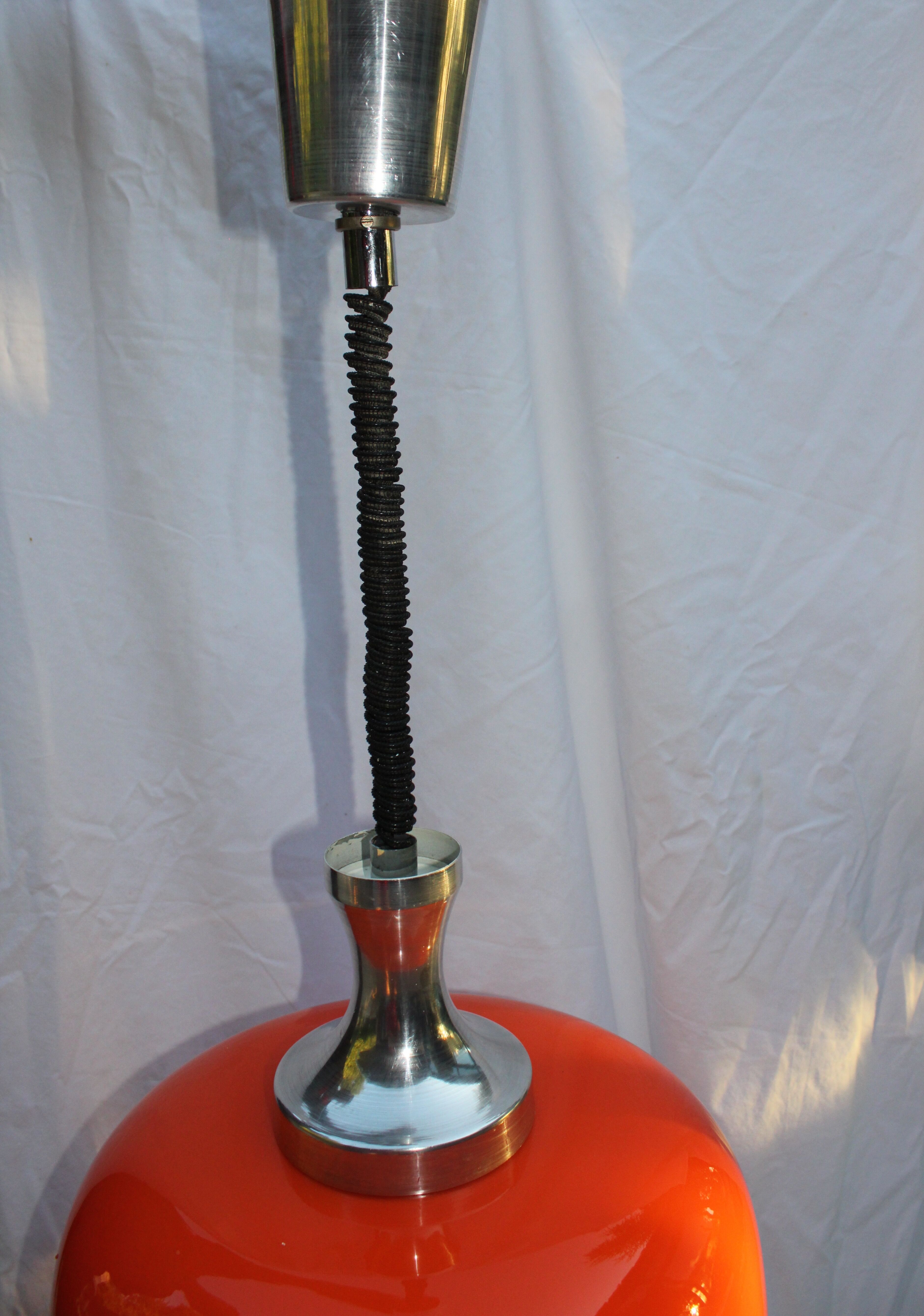 Hanging rises and drops vintage orange opaline