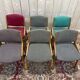 Suite de 6 chaises 1950 en hêtre massif