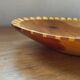 Handmade oriental fruit bowl in thuya wood - vintage marquetry