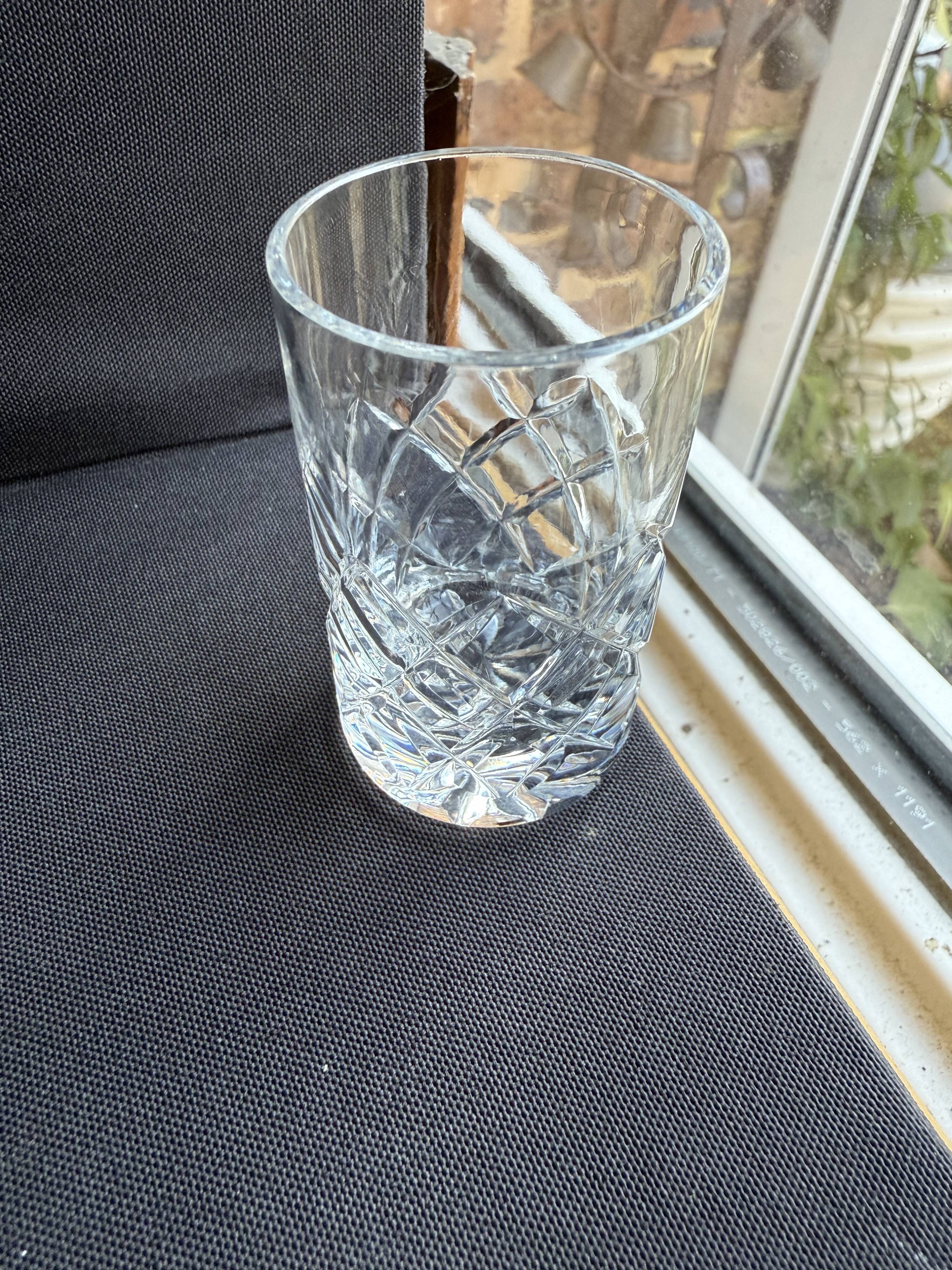 6 Vodka Glasses – Cut Crystal