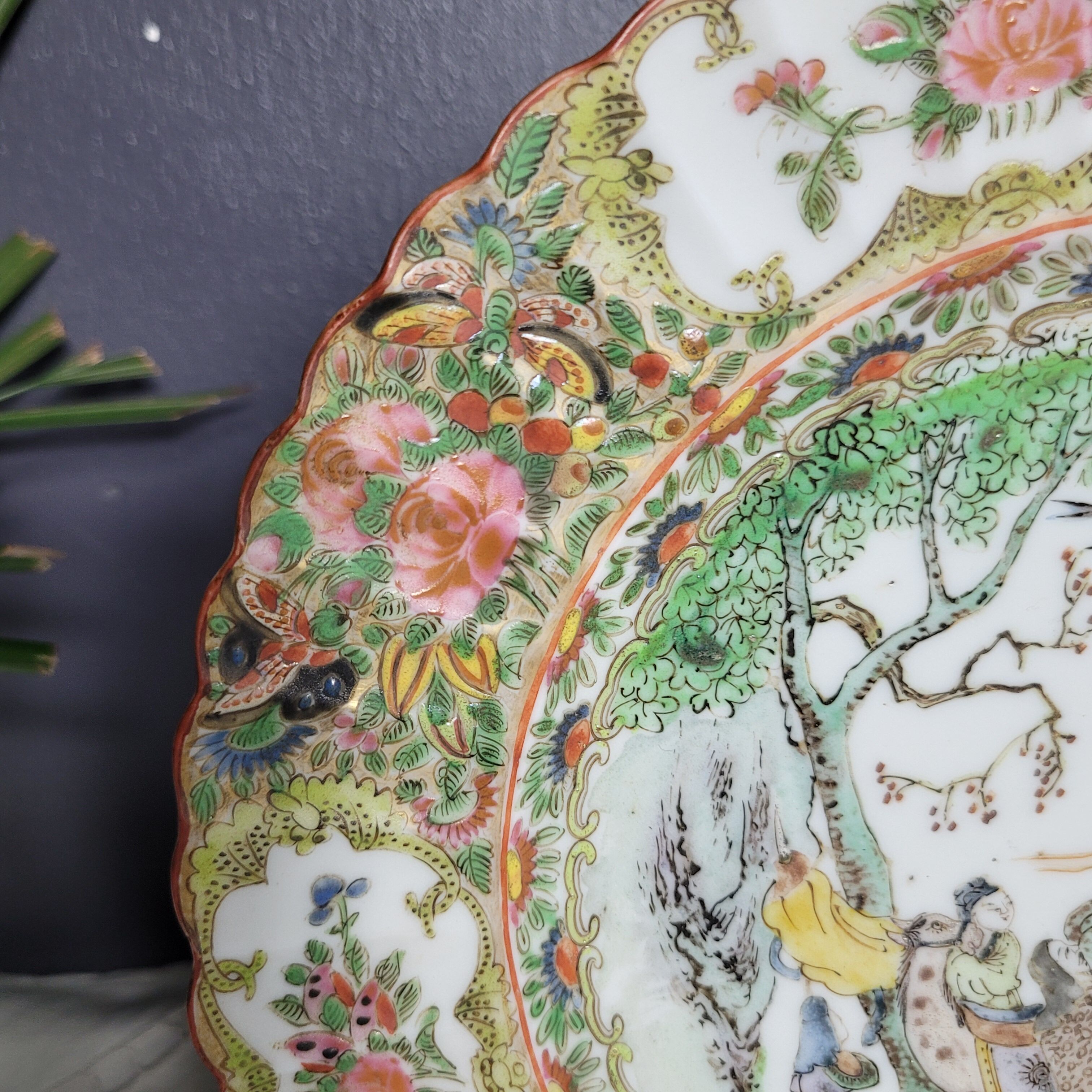 Chinese plate Canton porcelain