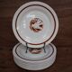 Set of 9 flat iron earth plates Salins "Colibri" France