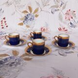 Limoges gold cups and saucers