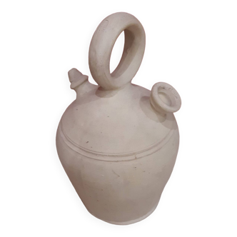 Old terracotta gargoulette jug