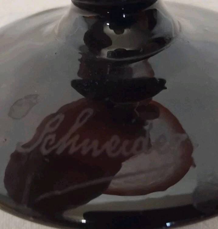 Jewelry Bowl on Foot Signed Schneider - Art Deco