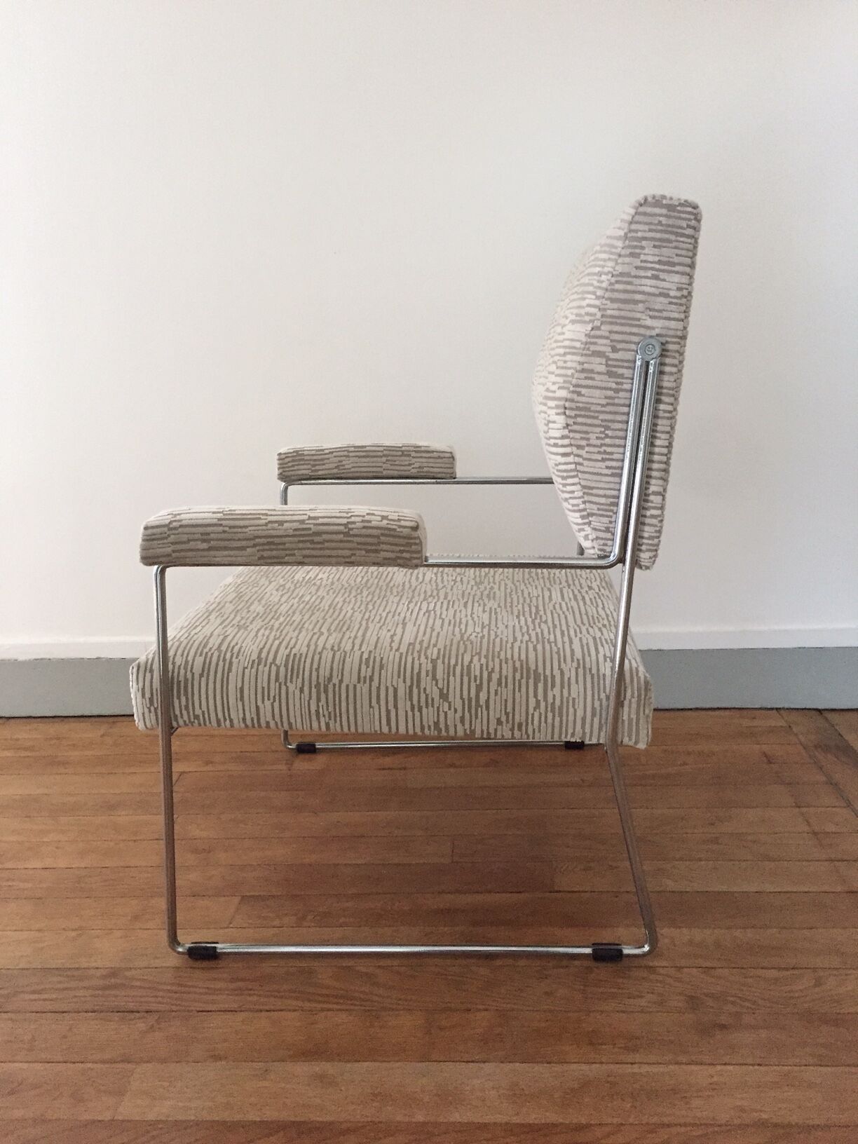 Chair of the 70s, toboggan foot