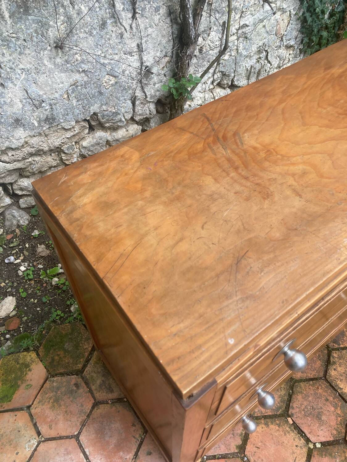 Vintage pine chest of drawers