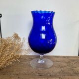 Vase en verre Empoli bleu
