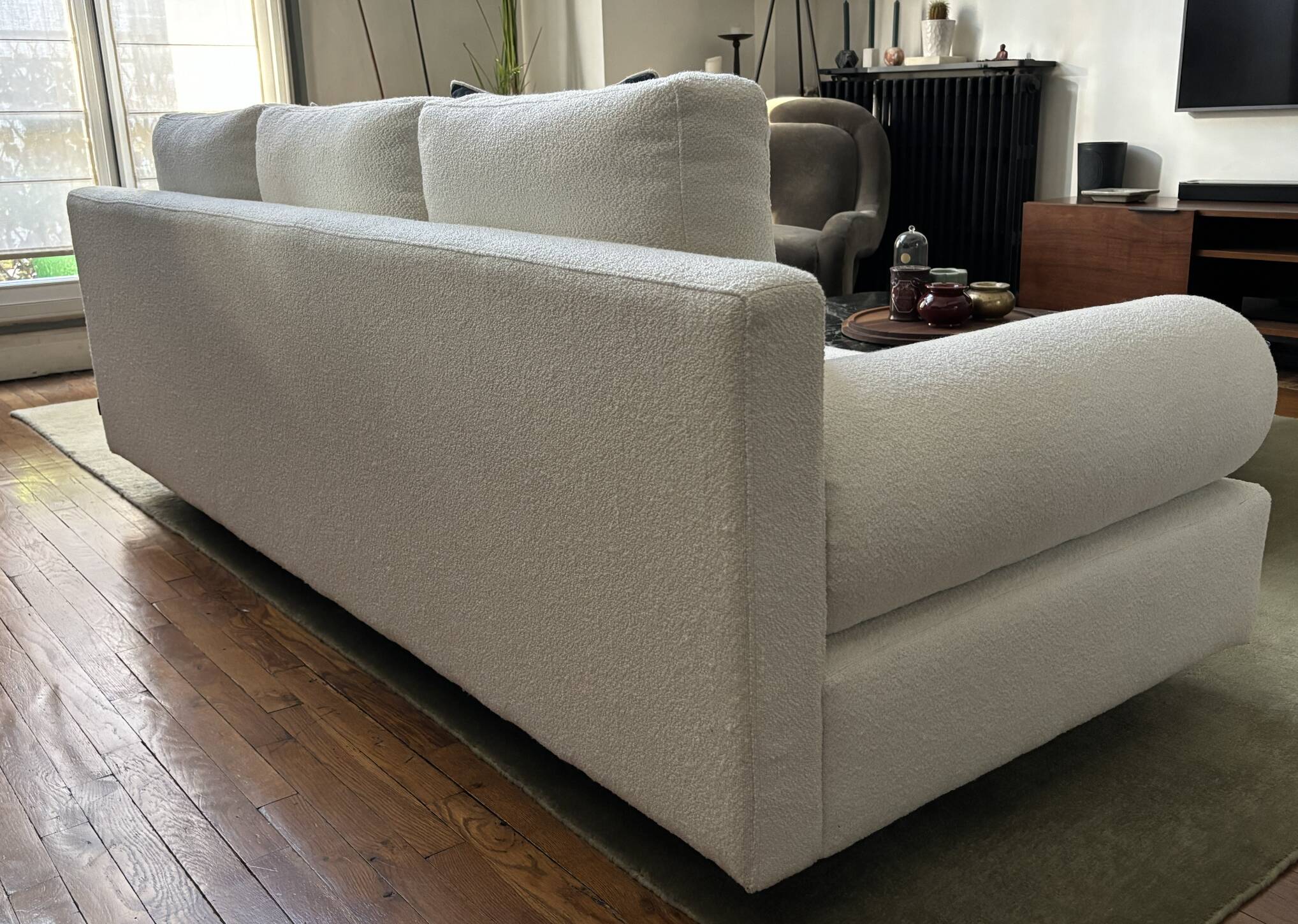 Nv gallery omniight 3-seater sofa with white Himalayan wood loops