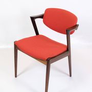 Set Of 6 Dining Chairs Model 42 Made In Rosewood By Kai Kristiansen From 1960s