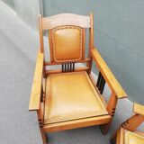 Pair of constructivist armchairs amsterdam school circa 1920