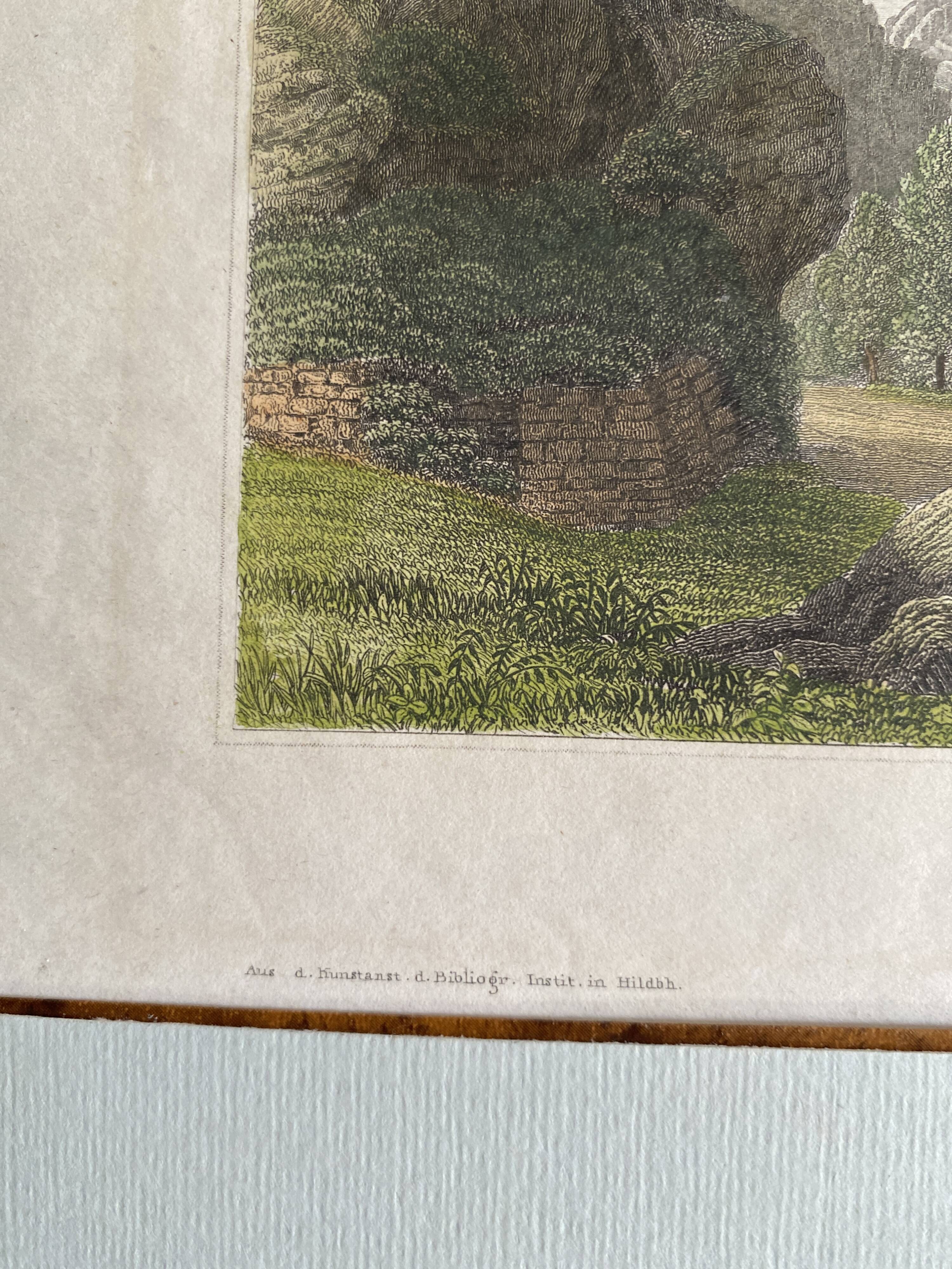 Gravure d’Eigenthum d. Verleger, XIXe siècle, cadre bois vitré