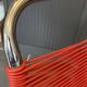 Scoubidou chair or vintage 1960 red chrome spaghetti chair