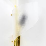 J.T. Kalmar Two Pairs of Large Floral Wall Sconces Auguri in Brass, Austria, 1950s