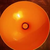 Tabouret en plastique orange Space age années 70s