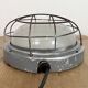 Industrial Grey Wall Light with Milk Glass from Elektrosvit, 1970s