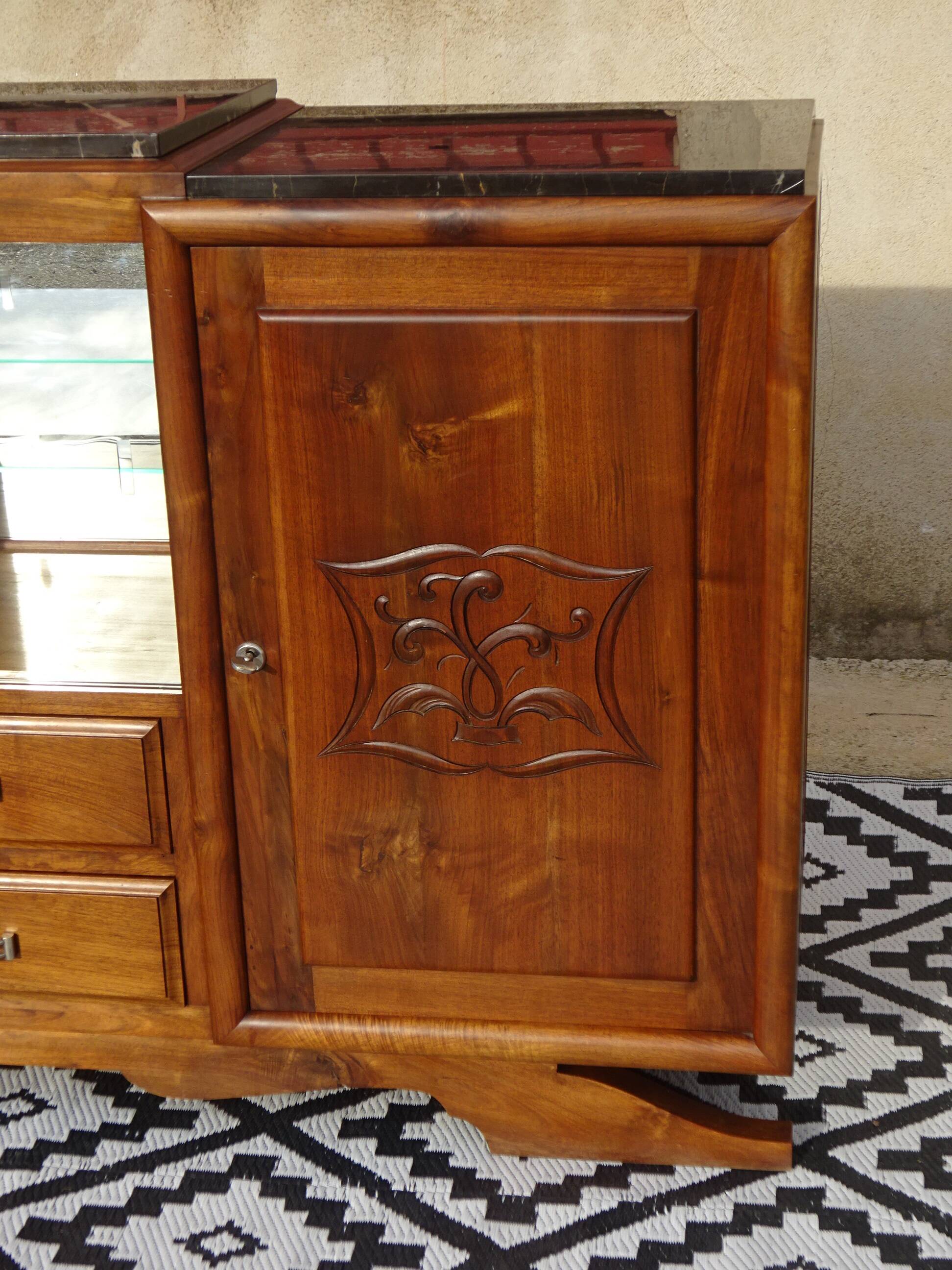 Art Deco walnut sideboard