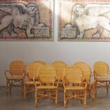 Fauteuil empilable en osier pour les espaces d'accueil extérieurs : une assise durable et élégante (1 article)