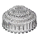 Round textured glass ceiling light by Limburg, Germany, 1970s.