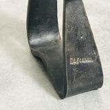 Modernist brutalist candle holder