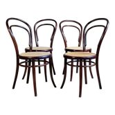 4 chaises bistrot N°14 fin XIXe/début XXe