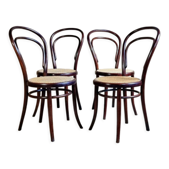 4 chairs bistrot N°14 late nineteenth / early twentieth