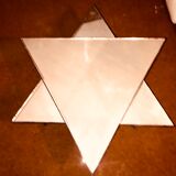 Mirror table triangle/star shape wrought iron unique model