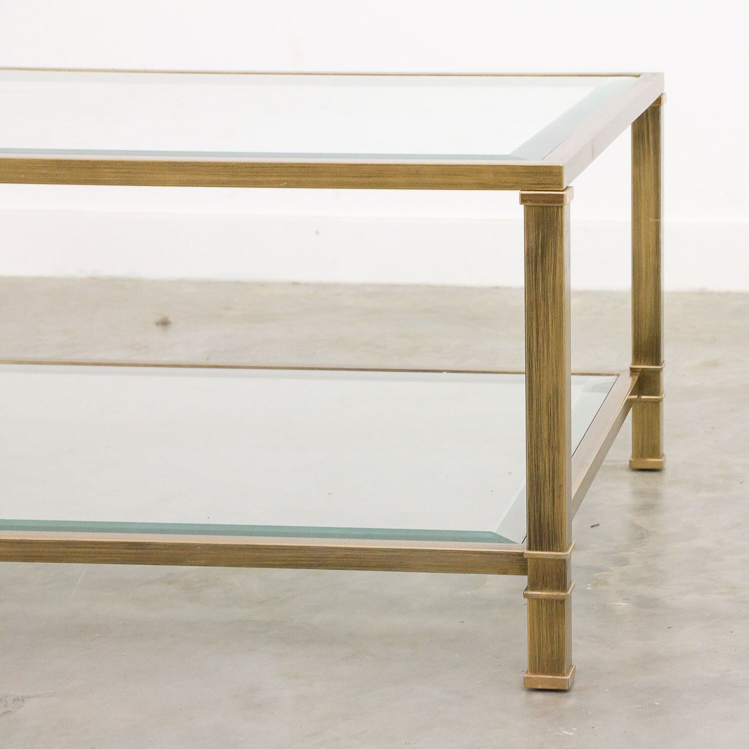 Mid-century brass coffee table