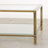 Mid-century brass coffee table