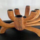 Scandinavian wooden candlestick 8 lights