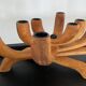 Chandelier scandinave en bois 8 feux
