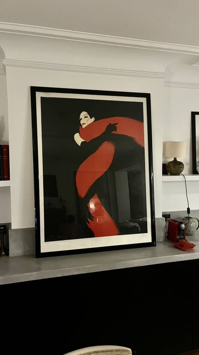 Large lithograph by René Gruau