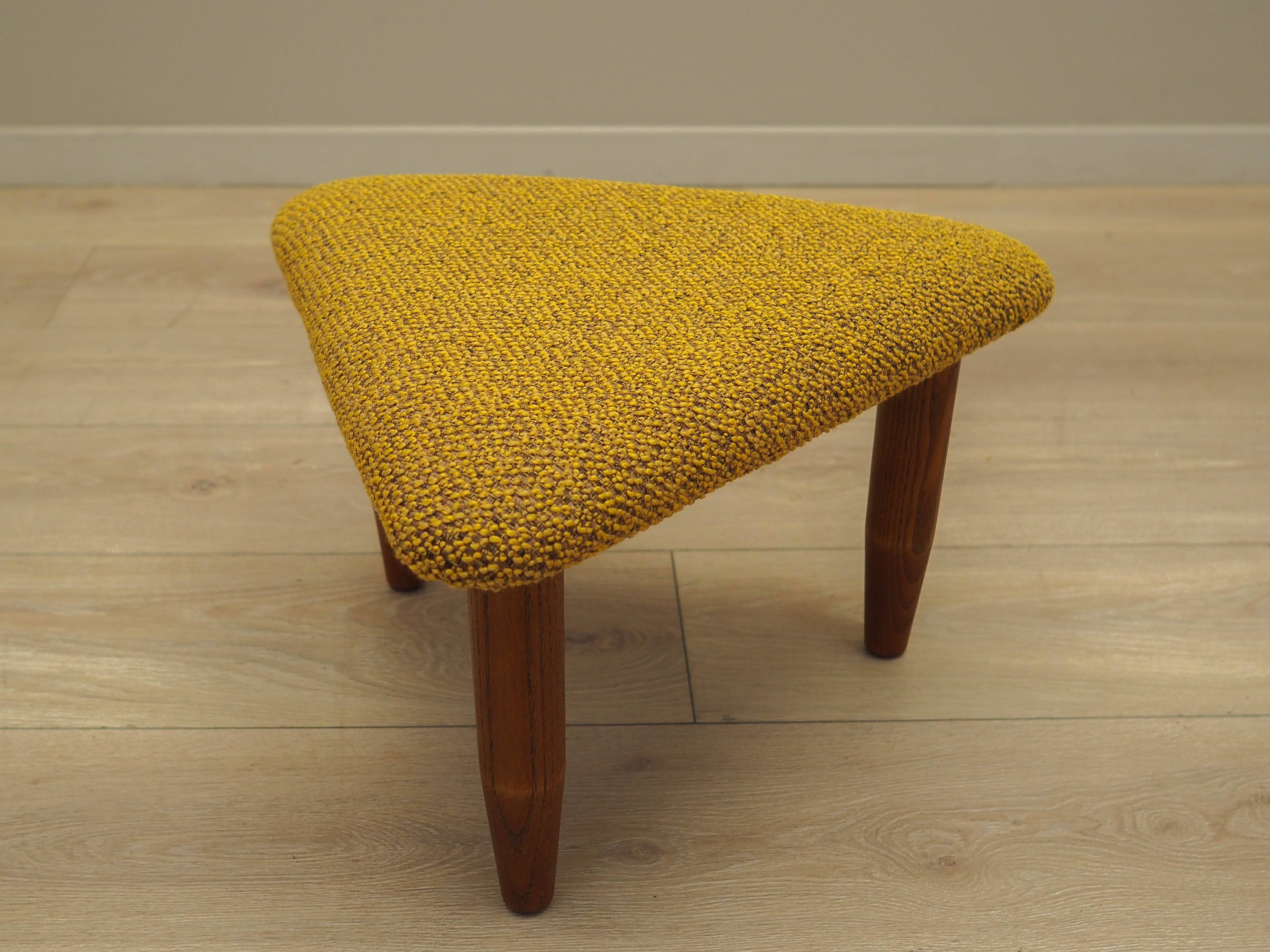 Mustard footstool, Danish design, 1990s, production: Denmark
